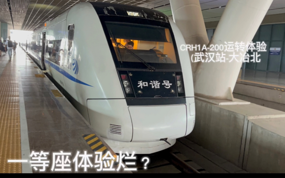 【大地铁还是疯地铁】crh1a-200一等座运转(武汉站-大冶北)