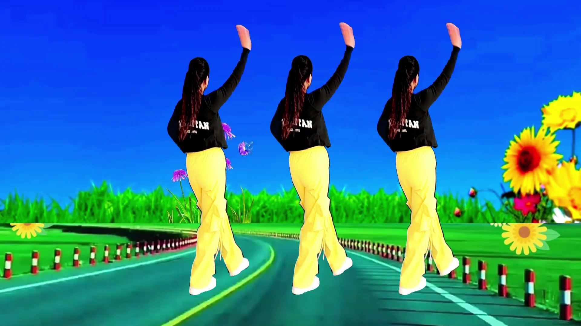 火爆流行广场舞《人生就要多姿多彩》背面演示，简单易学一看就会