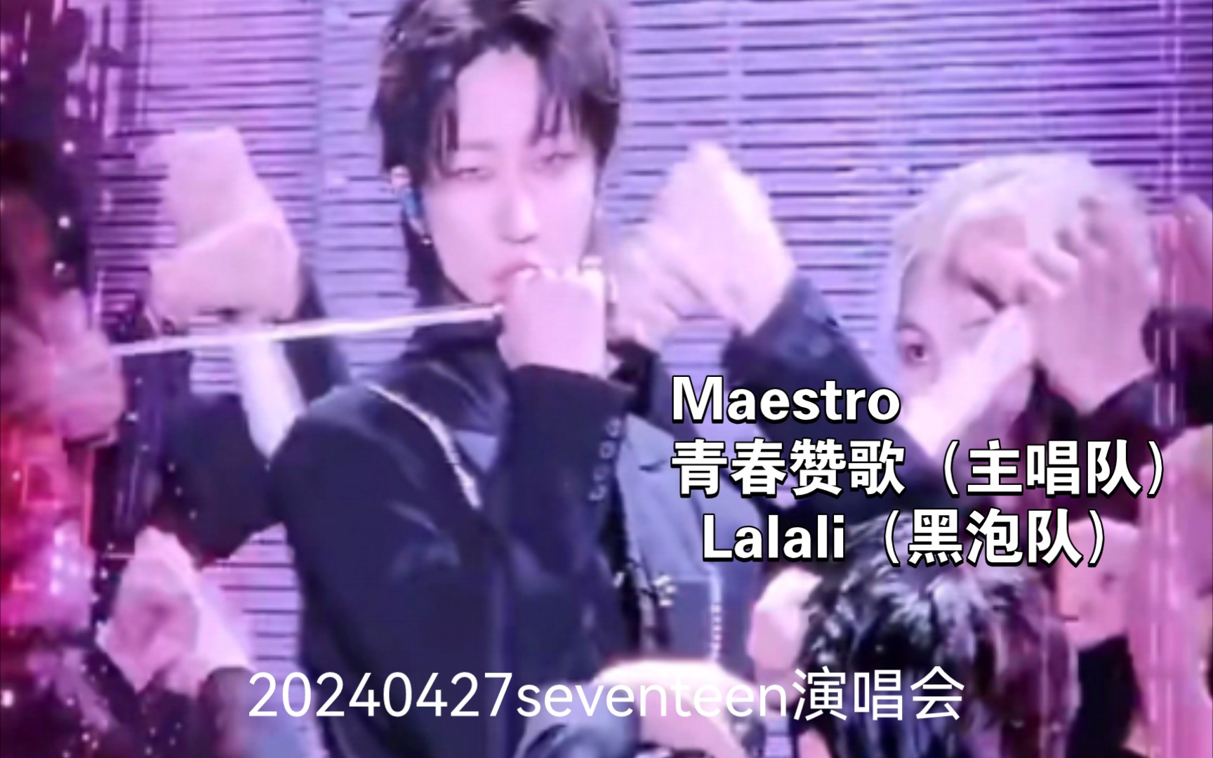 Seventeen仁川演唱会2新歌Maestro+Lalali（黑泡队）青春赞歌（主唱队）20240427