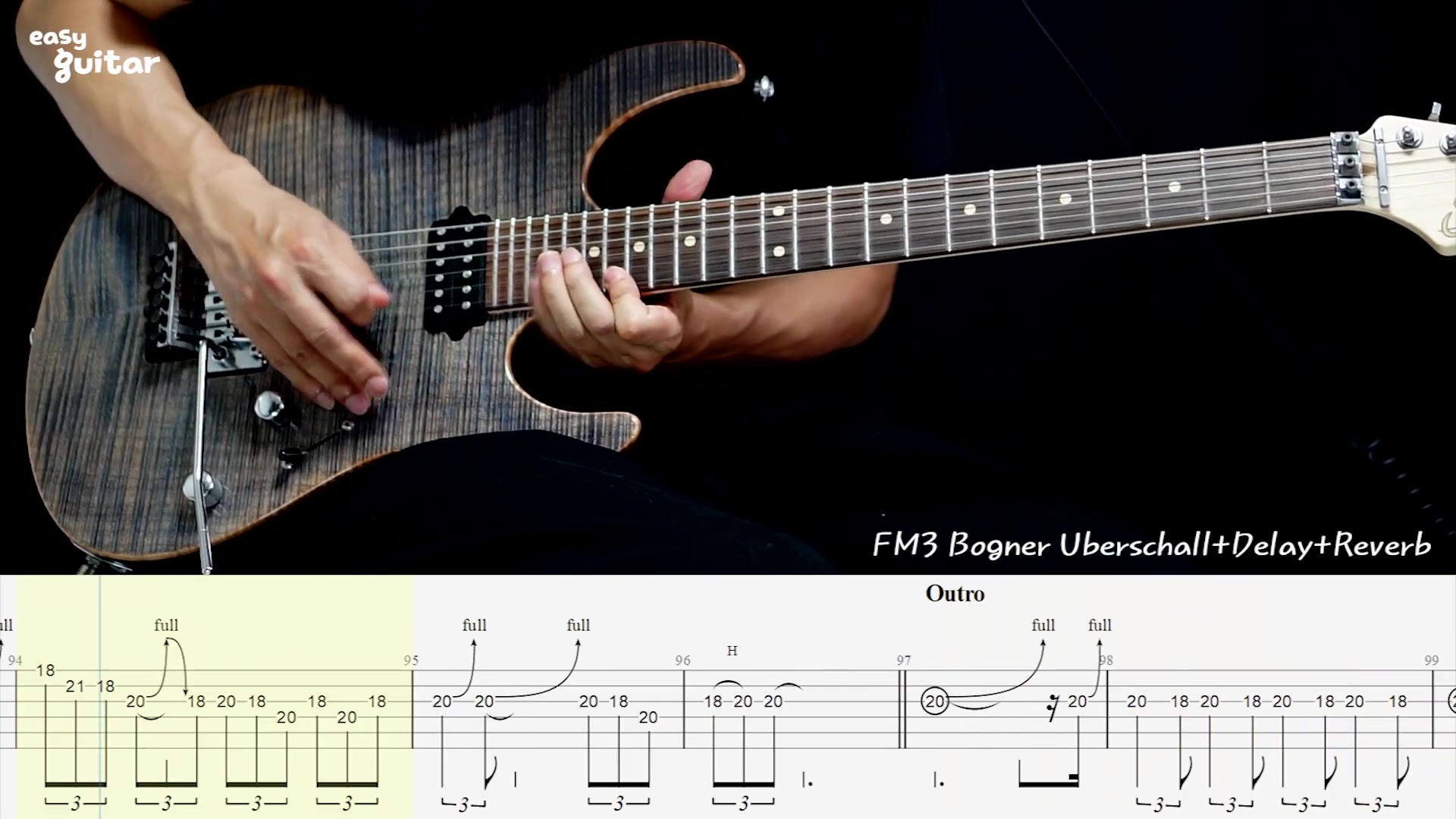 Imagine Dragons Believer Guitar Instrumental Lesson With Tab Slow Tempo Bilibili