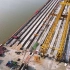 航拍广州珠江黄埔断桥，停工14年，今年复工进程仍缓慢，都年底了