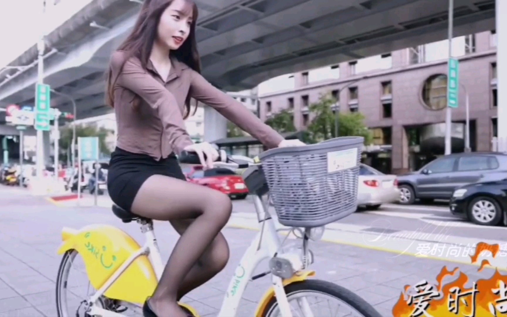 Don't ride a bike with a skirt on.