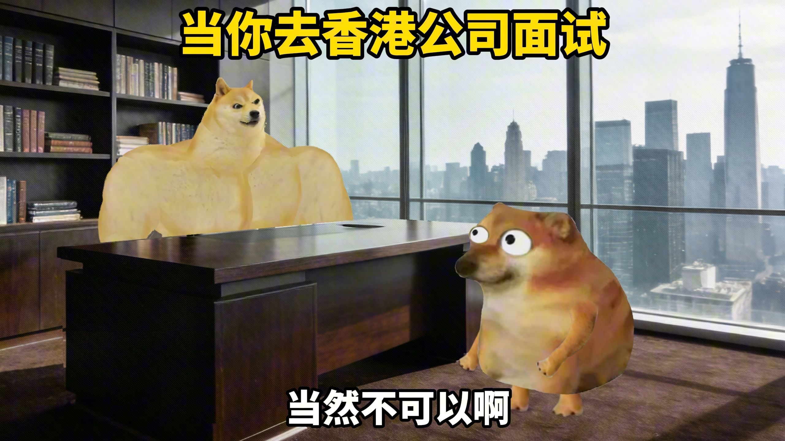 当你大学毕业，去香港公司面试