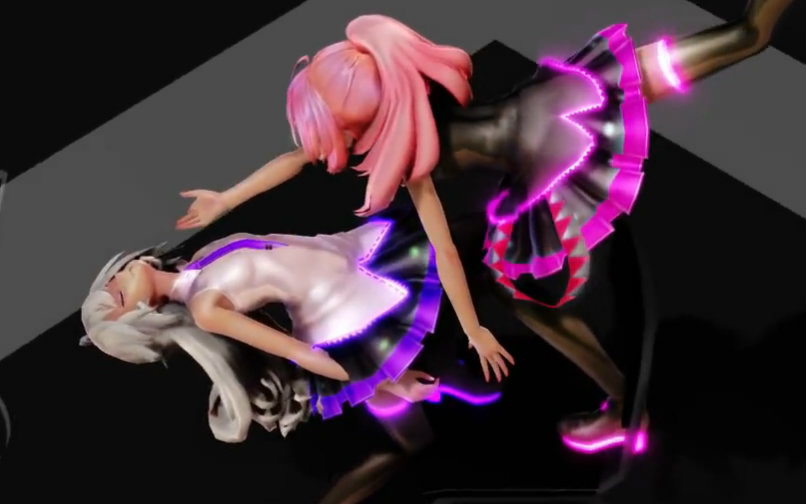 【mmd】酷炫少女巡姬×弱音 「unravel」