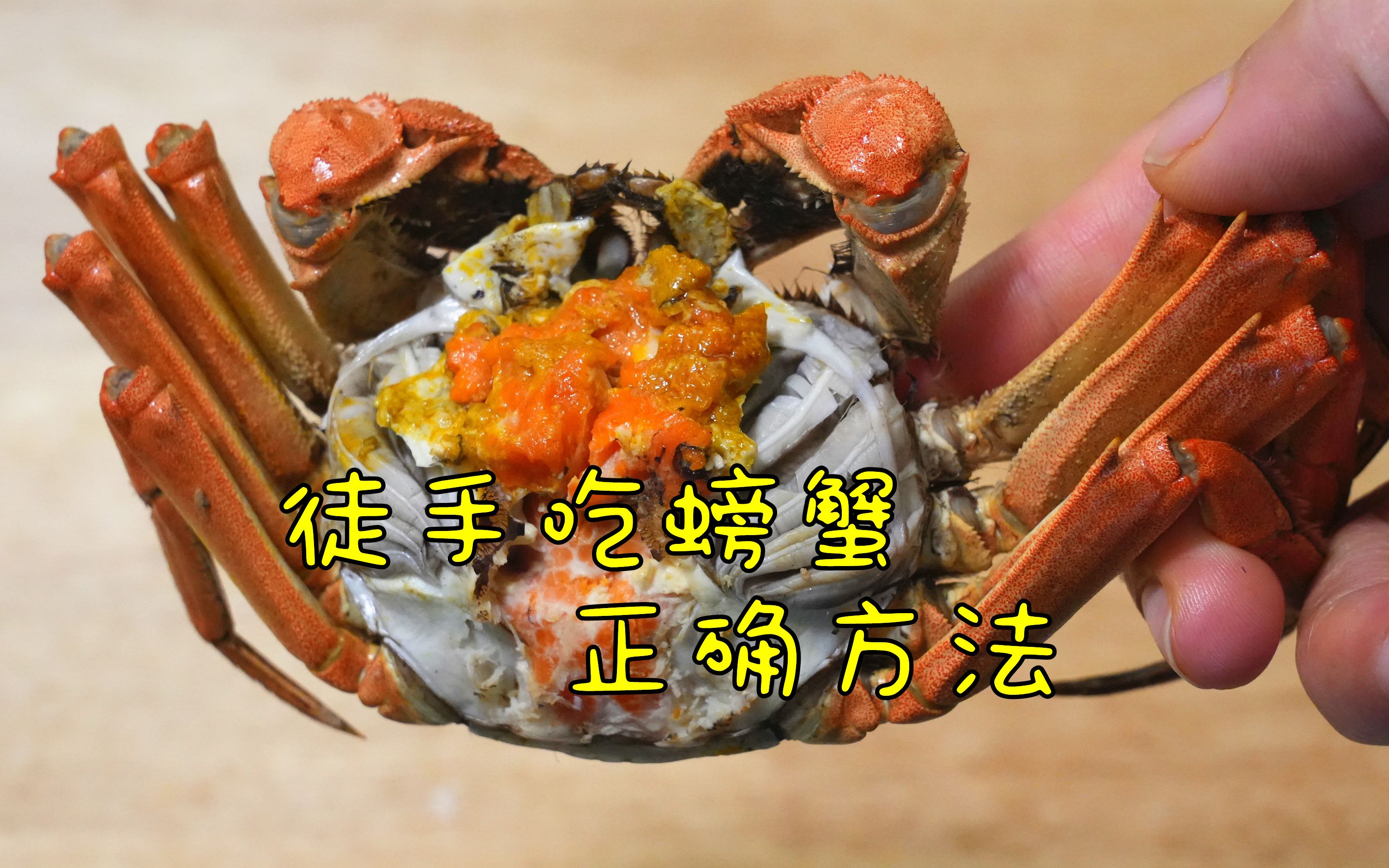 教你徒手吃螃蟹的正确方法
