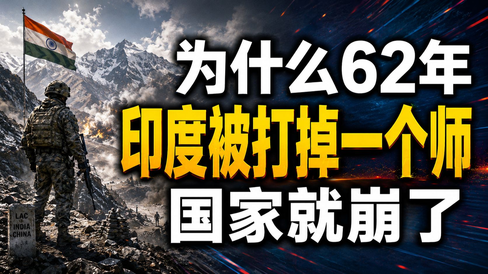为什么62年印度被打掉一个师，国家就崩了_