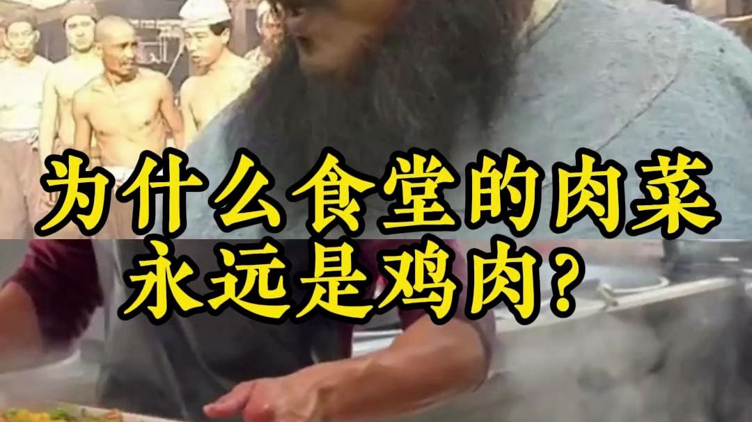 为什么食堂的肉菜永远是鸡肉？