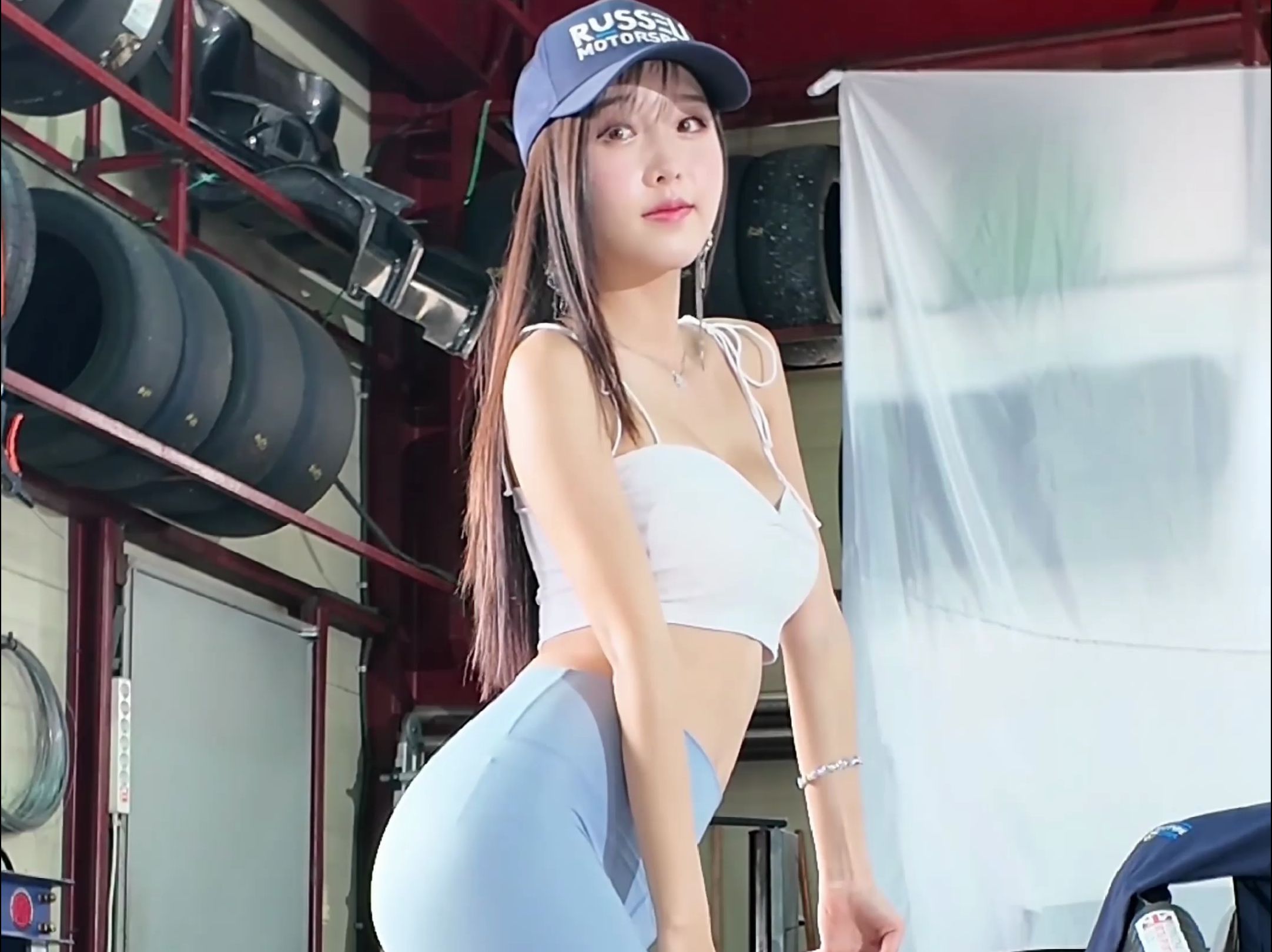Miss KimGaon's Baseball Hat Yoga Wear Outfit