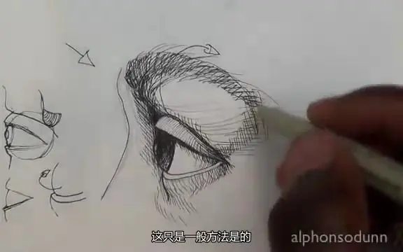 初学者如何绘制一个眼睛的侧面视图汉化