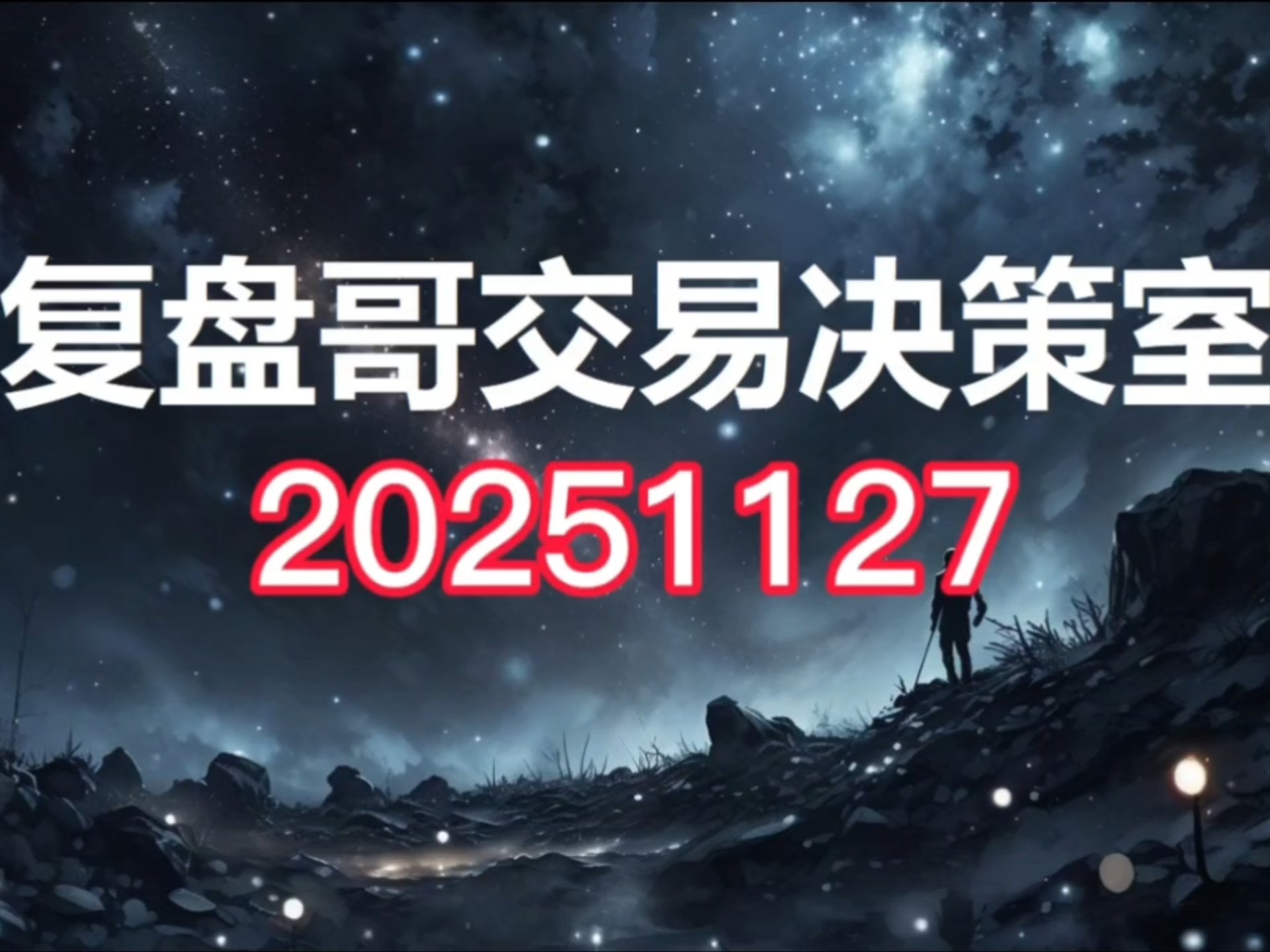 复盘哥交易决策室20251127