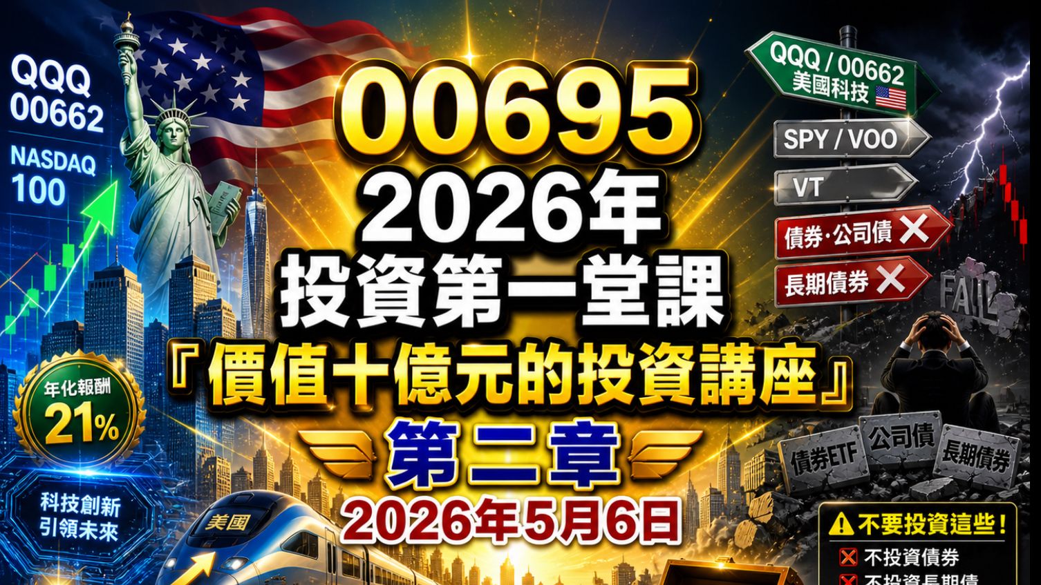 [00695] 2026年投资第一堂课『价值十亿元的投资讲座』第二章 2026年5月6日—CLEC投资理财频道