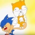 【动画】索尼克—Sonic, Tails   Knuckles' Reaction to the Hedgehog（画风
