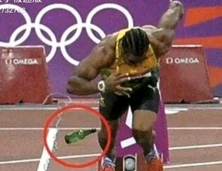 关于2012伦敦奥运百米决赛酒瓶事件