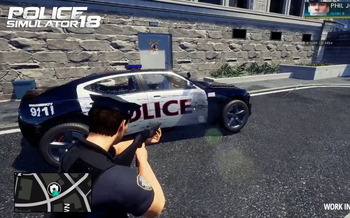 中文-我在美帝当警察！听说你们游戏里喜欢超速，抓你们！6分钟警察模拟2018游戏实机流程@熊猫游戏字幕组