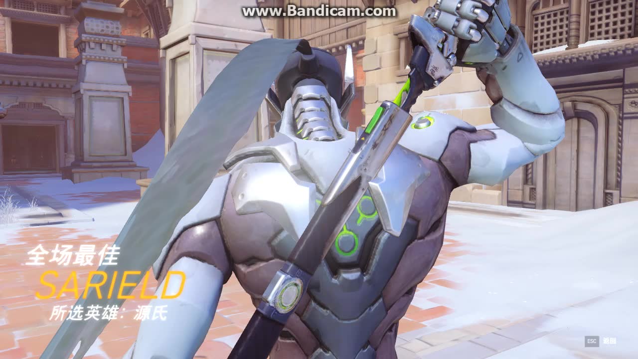 《守望先锋》源氏拔刀一秒三杀,无激素无阿贡