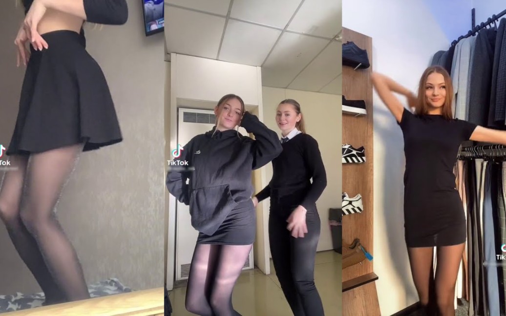 TikTok Girls in Sexy Pantyhose Compilation