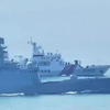 罕见！中国海警船和军舰并驾齐驱！！保卫我国海洋权益