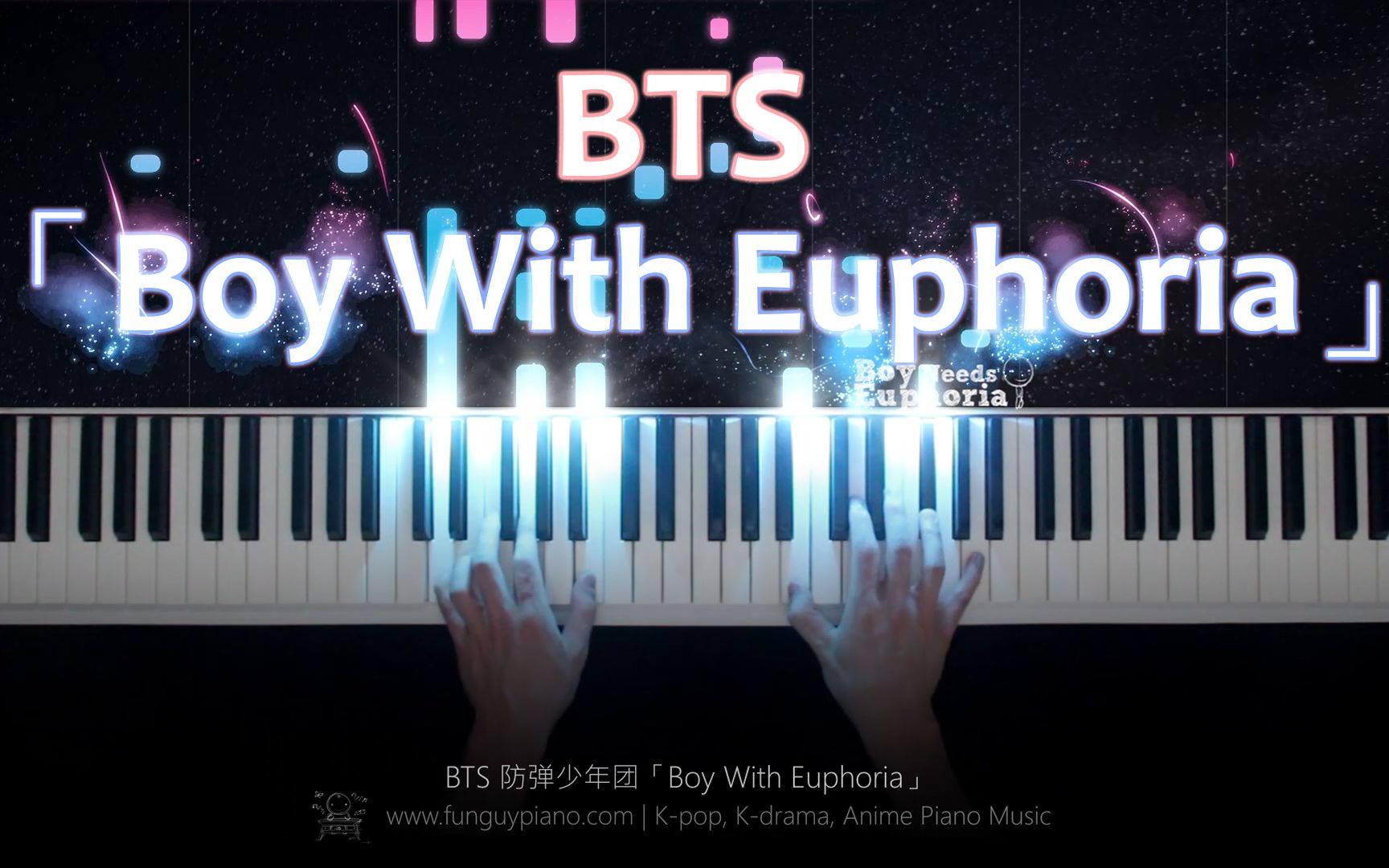 BTS「Boy With Euphoria (feat. I NEED U」钢琴哔哩哔哩bilibili