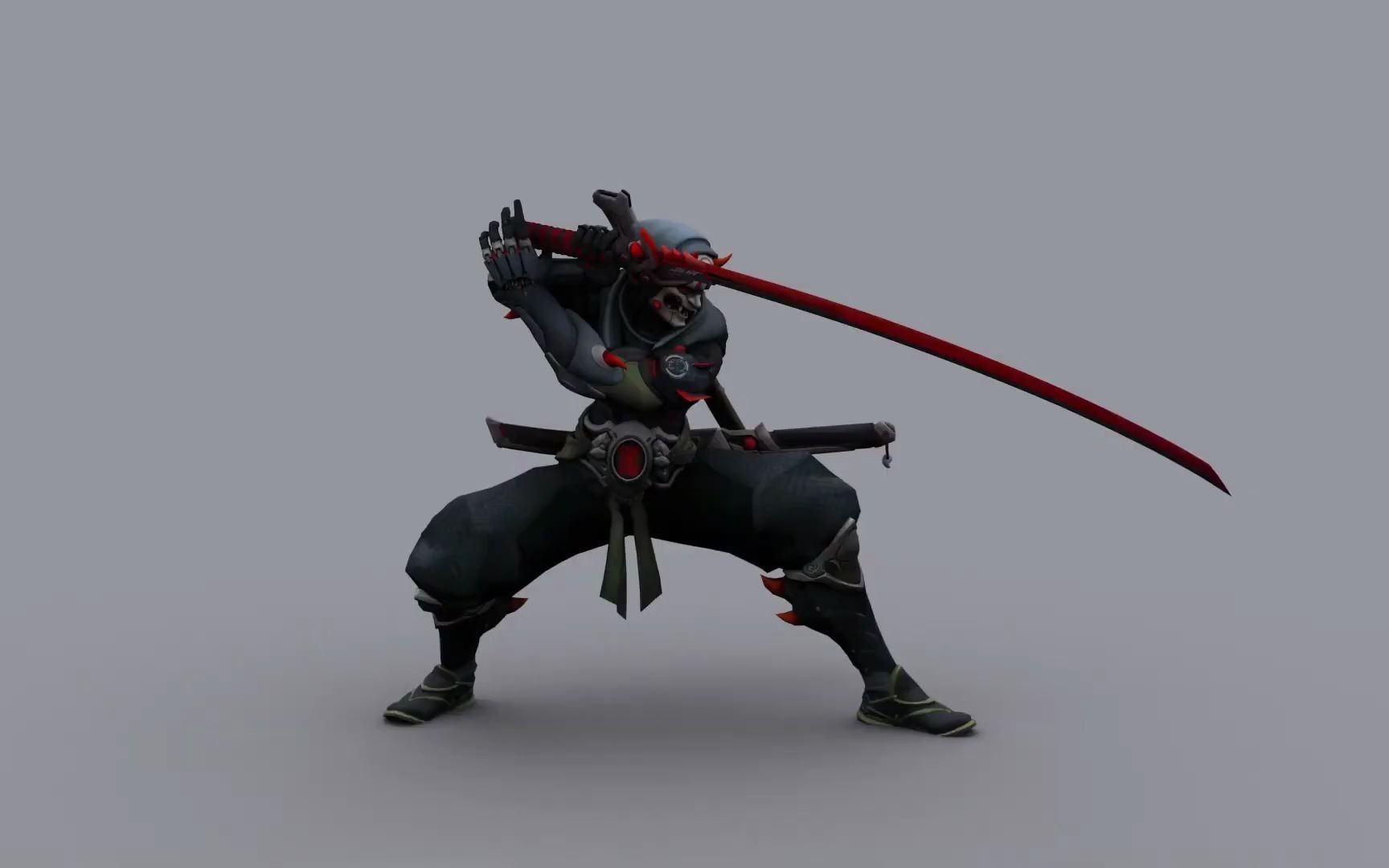 国外Game Animation Reel 吉安娜 豹人 日本武士攻击 走跑死亡待机参考