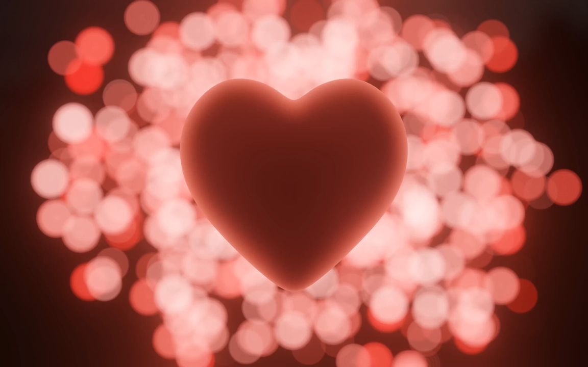 m507 4K画质粉红色爱心桃心梦幻心形唯美温馨浪漫情人节led大屏背景视频素材