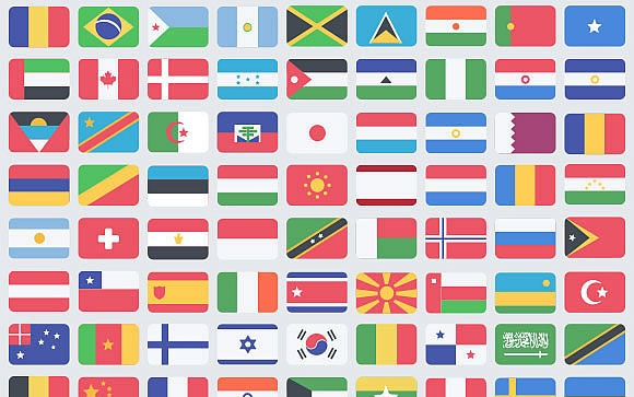 如果把世界国旗做成动画会怎么样