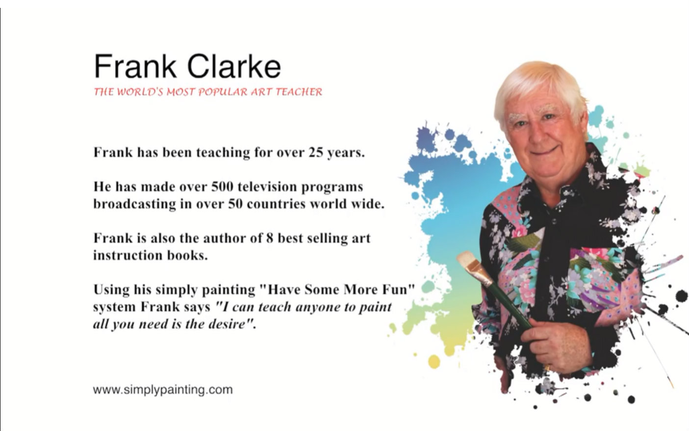 弗兰克学画画frank clarke"s introduction to acrylics and paint