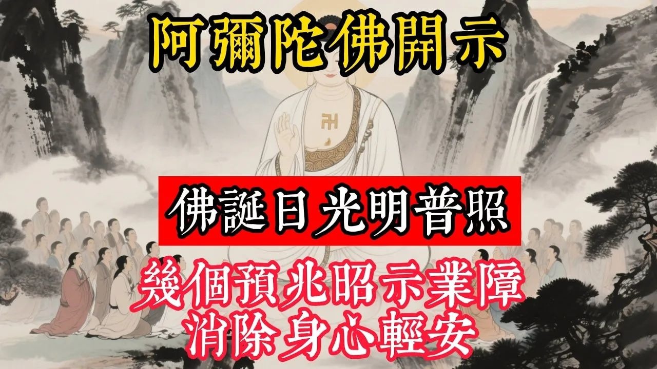 阿彌陀佛開示：佛誕日光明普照，幾個預兆昭示業障消除，身心輕安!
