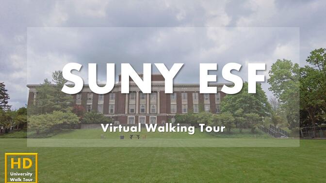 纽约州立大学环境与森林学院 - 校园漫步 - SUNY ESF Virtual Walking Tour｜USA