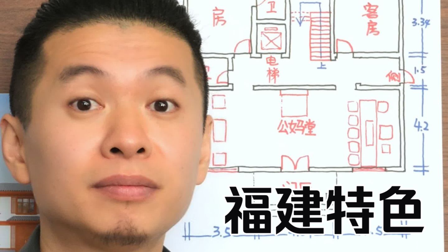 农村自建房 福建房子很有特色，厅一定要大，楼梯一定要带电梯！