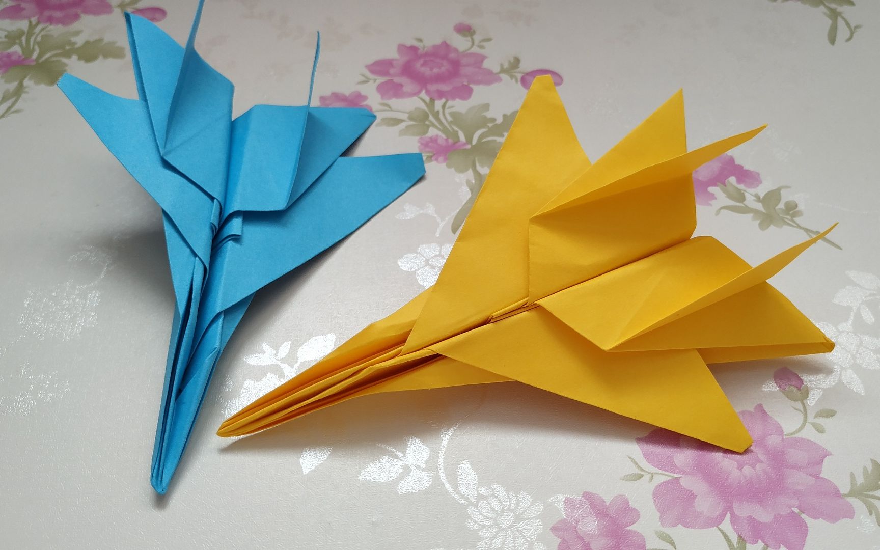 手工折纸diy,如何折叠f15战斗机,超级简单的战斗机纸飞机折法