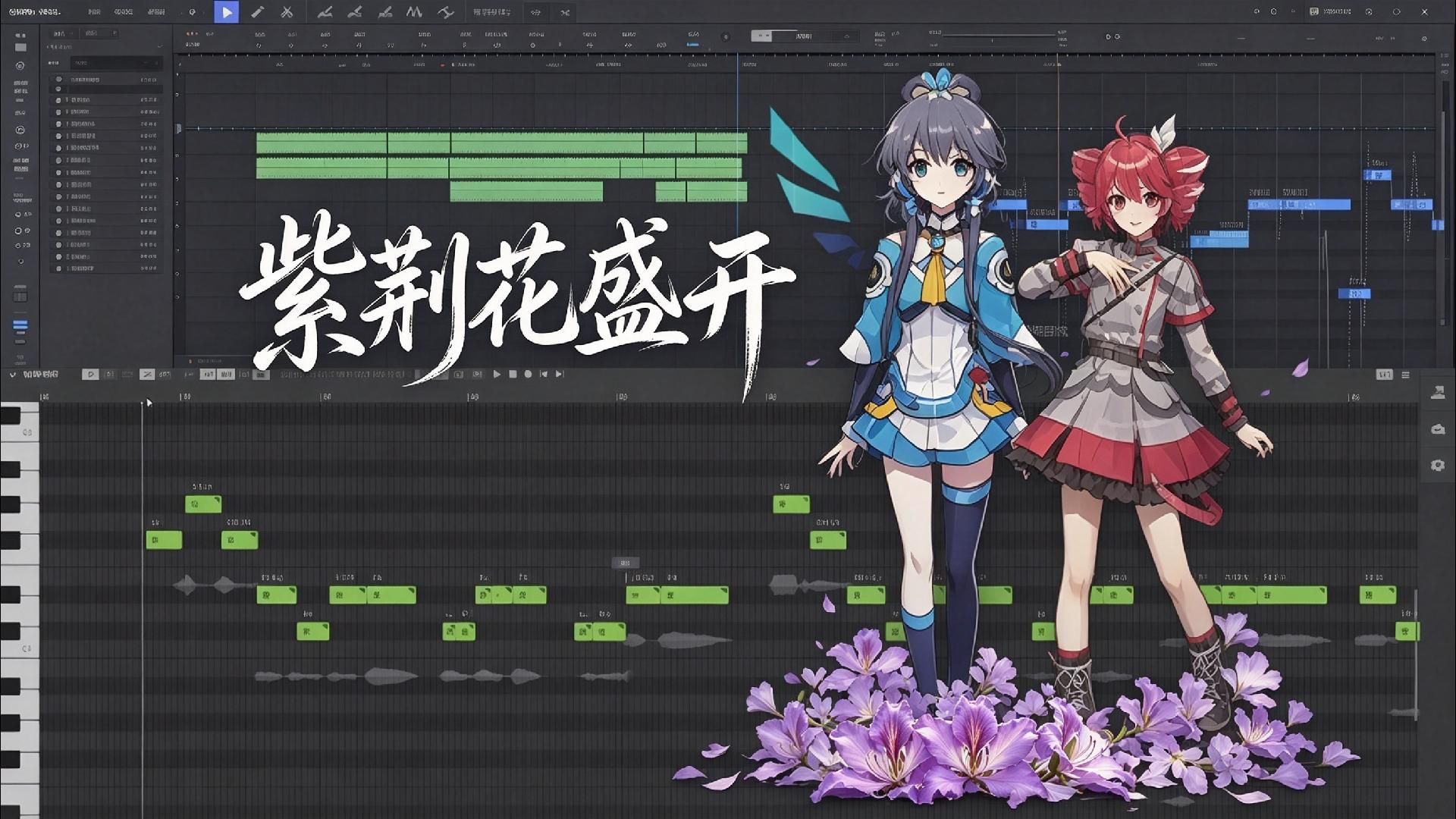 【洛天依X重音Teto】紫荆花盛开