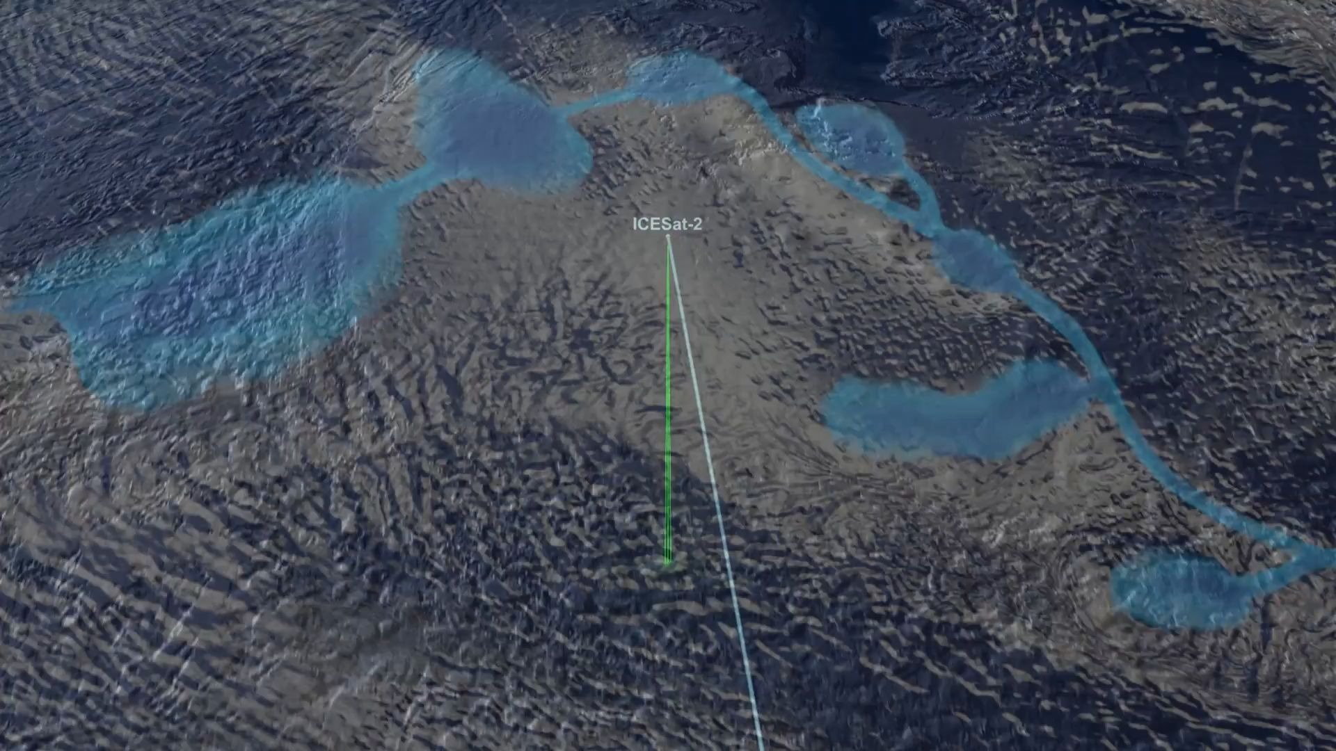 ICESat-2卫星在南极冰层下发现的新湖泊