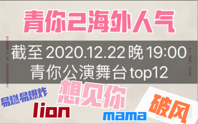 【婧】多个千万舞台 油管历经半年多的公演舞台top12 五百万起步 哪个舞台带你入坑的呢?哔哩哔哩bilibili