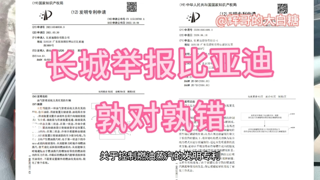 关于长城举报比亚迪，辉哥有2个疑问，2个猜想，1个感觉