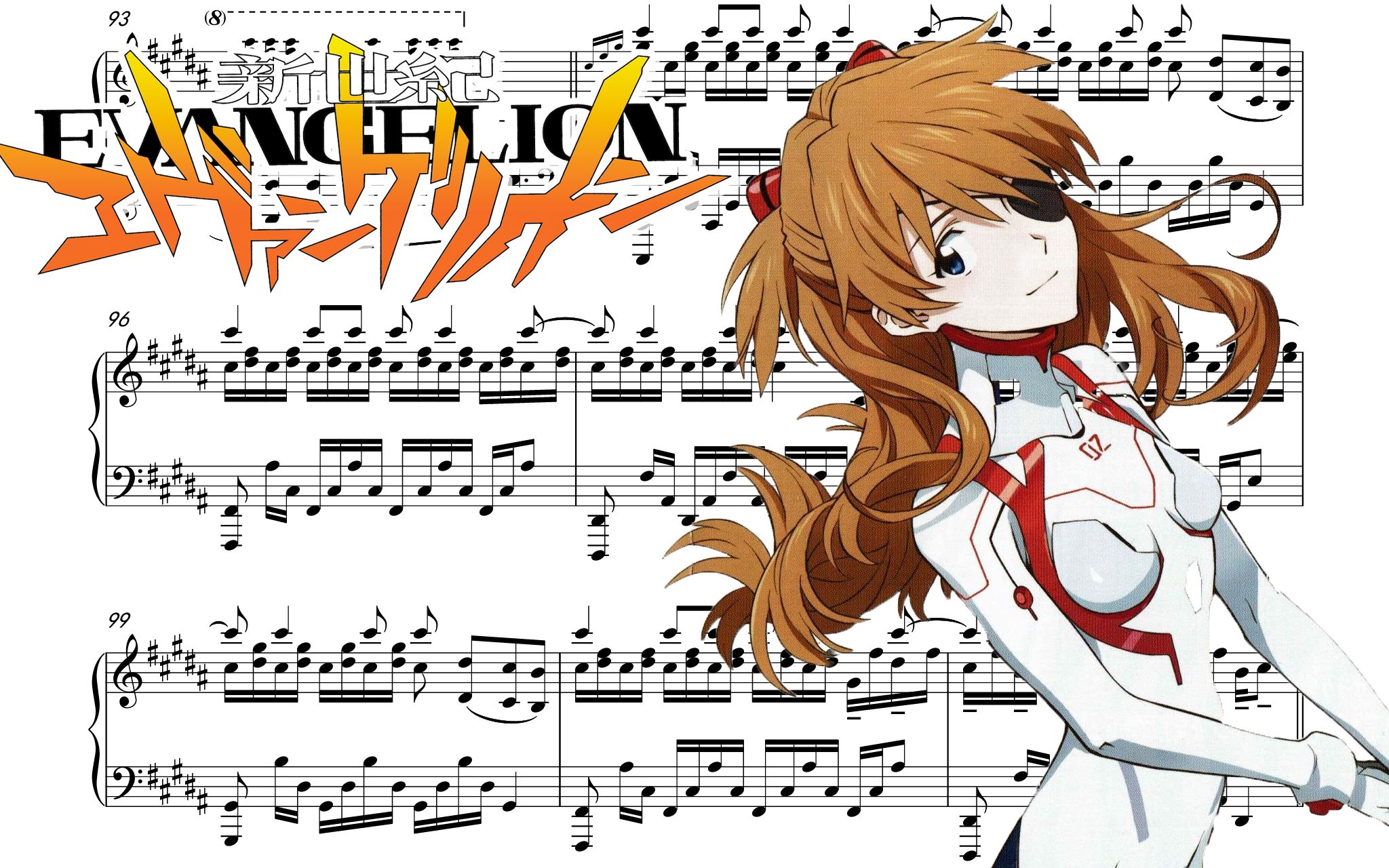 one last kiss钢琴谱,one last kiss简谱 animenz扒谱onelastkiss新福音战士剧场版终
