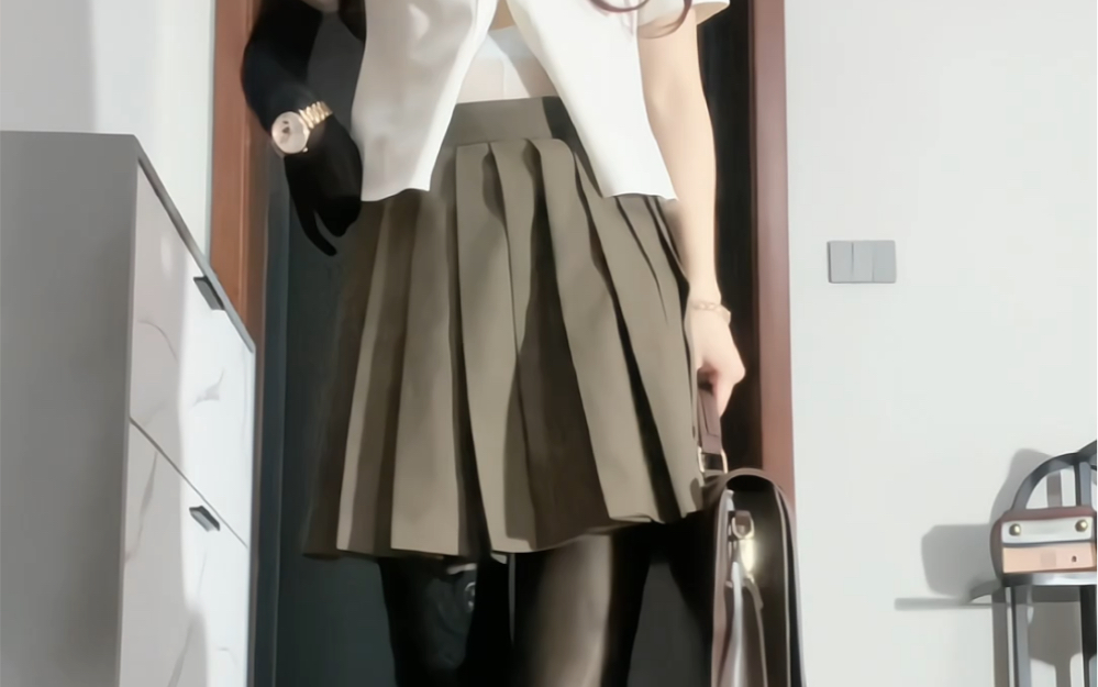 Oiled with black silk gloves