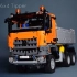 大神之作！乐高科技MOC 奔驰6×4自卸卡车 太帅了！LEGO Technic MOC MB Arocs 6x4 tip