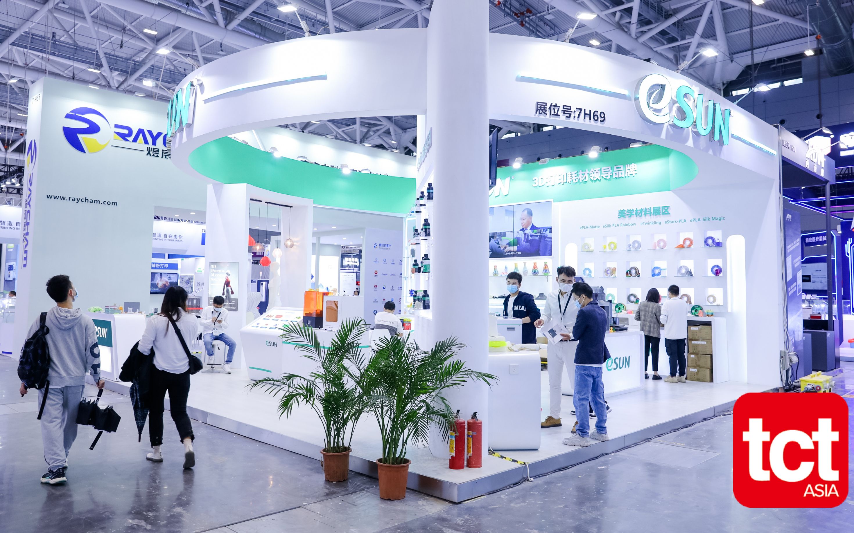 tct asia 2022 易生展位首日速递,最新的3d耗材都在这里!