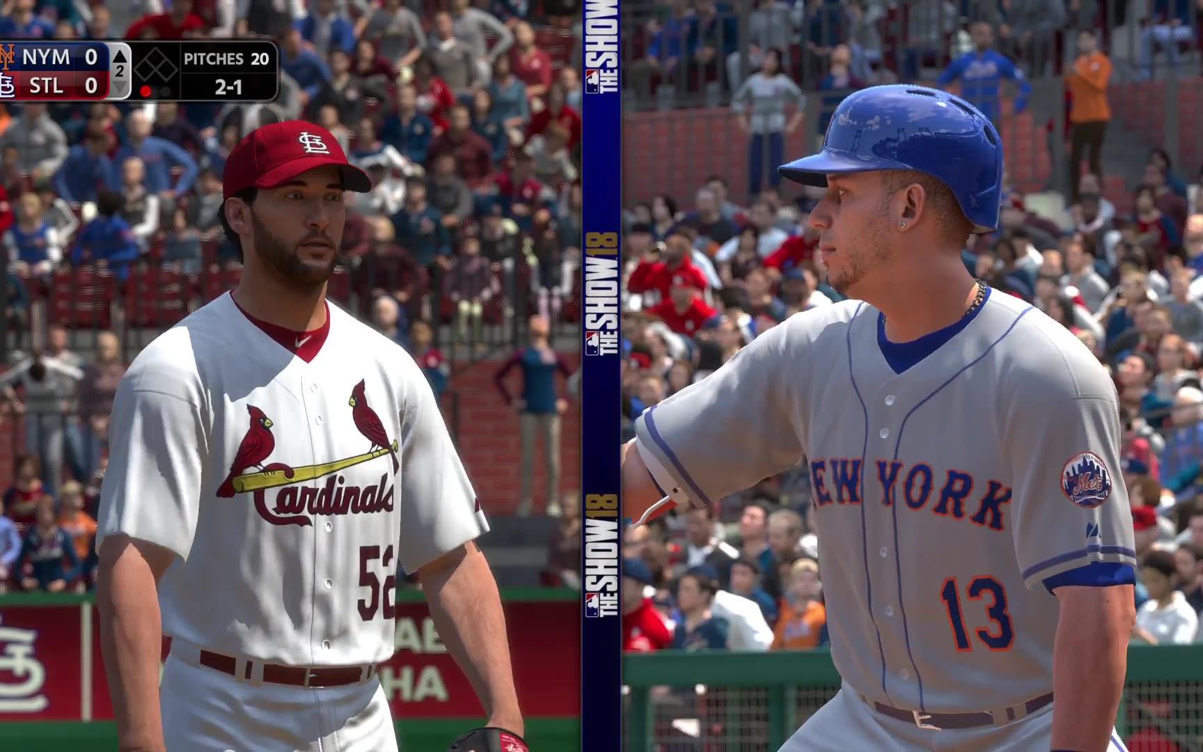 Mlb The Show 18 模拟职棒大联盟纽约大都会vs圣路易斯红雀第2局 哔哩哔哩 つロ干杯 Bilibili