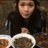 【蒜蓉烤虾-肥肠炖萝卜-凉拌茄子】－吃播－美食－吃货－大胃王－中国-炜琳