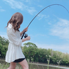 【钓鱼女孩】与闺蜜钓鱼对决/バス釣り対決した結果