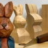【木雕】如何用木头雕刻一个兔子胸像