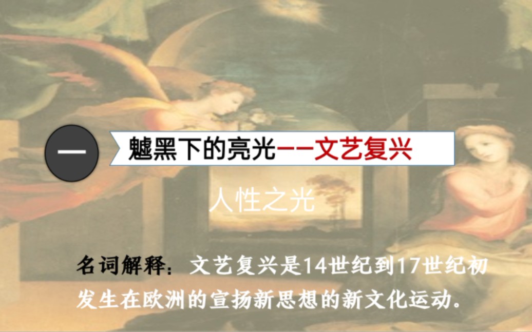 第8课 欧洲的思想解放运动（1）