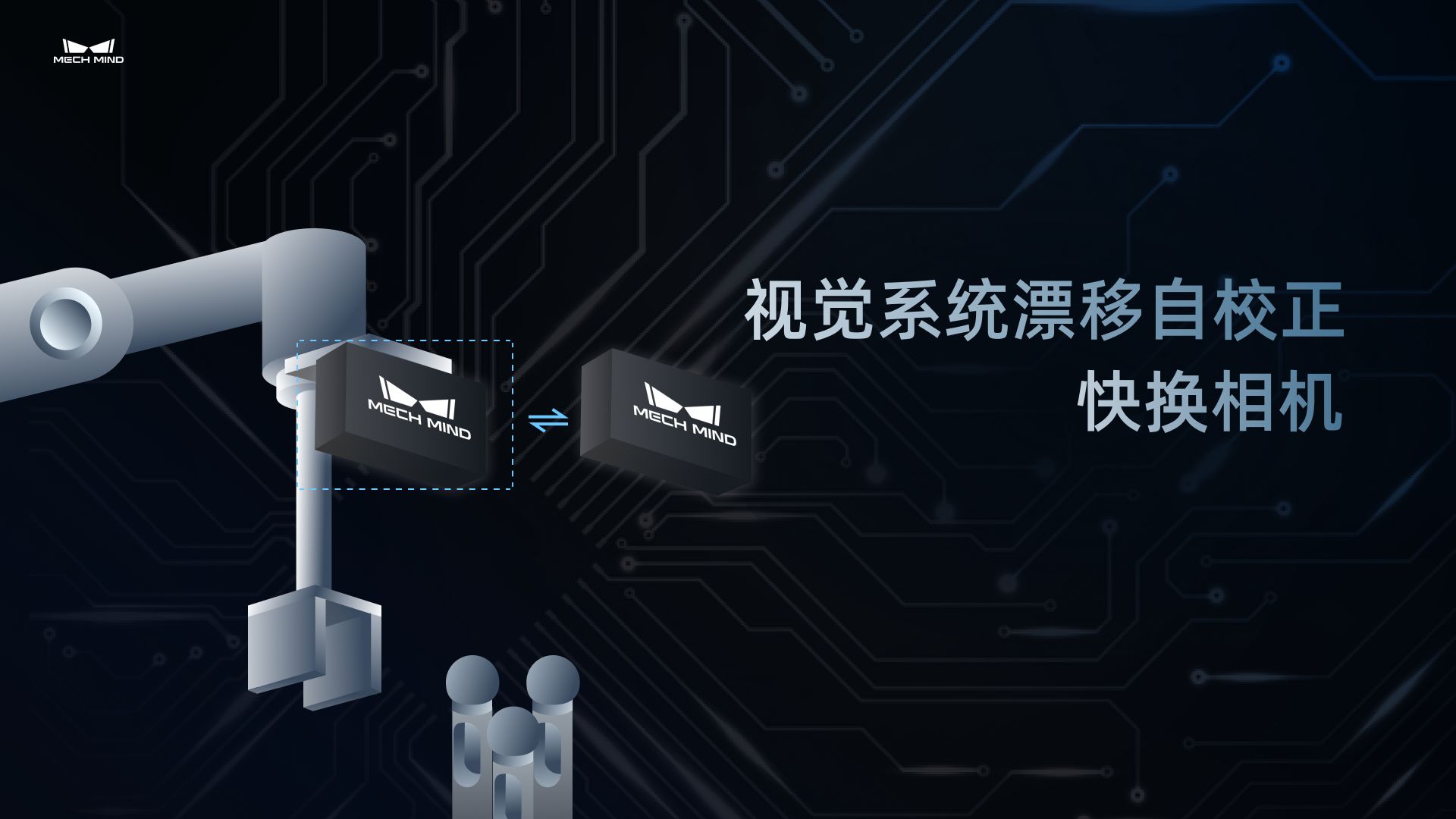 视觉系统漂移自校正：快换相机