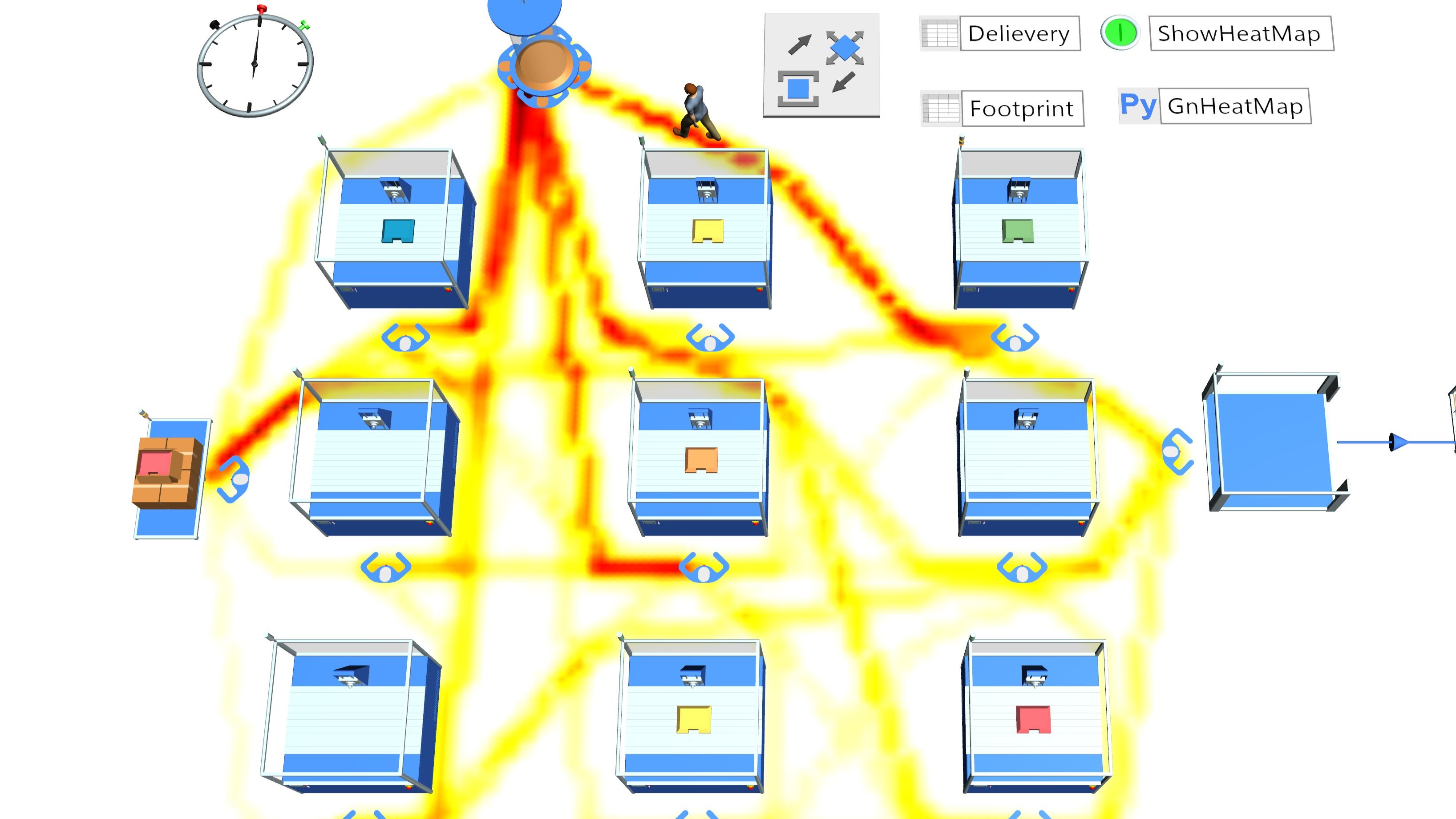 Plant Simulation环境下热力图的实现