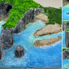 【海岸地貌模型—成品展示+部分过程及解说】高中生四天手搓出来的寒假作业