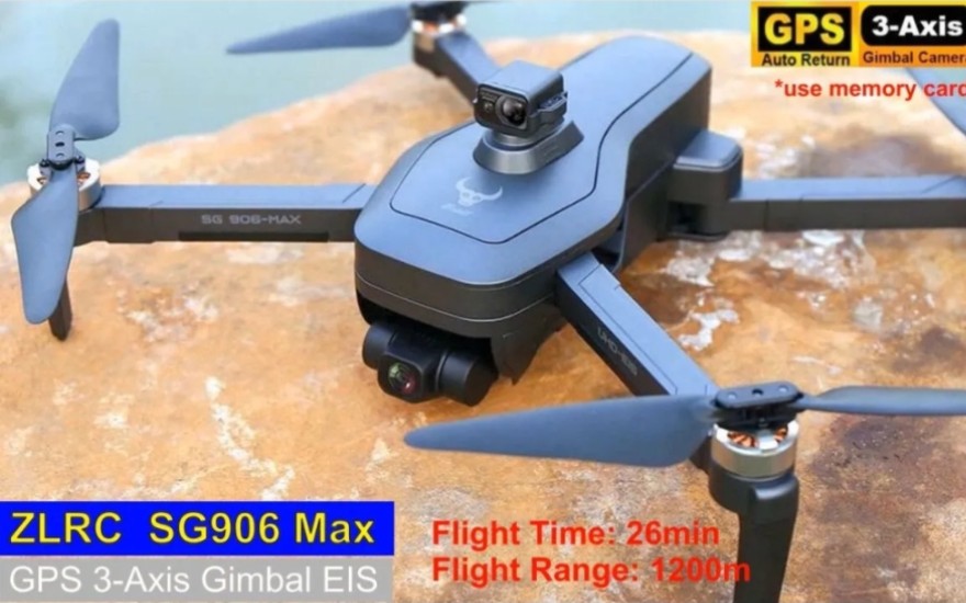 zlrcsg906pro3maxgpseis3轴云台4k无人机–首次飞行指南