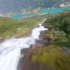 4K风景 穿越机FPV视角看瀑布