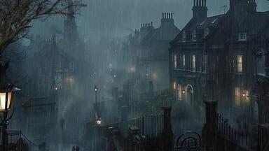 走进<em class="keyword">蒂姆</em>·伯顿的世界，古怪美丽的灵魂 哥特小镇【黑暗学术】僵尸新娘中的雨夜