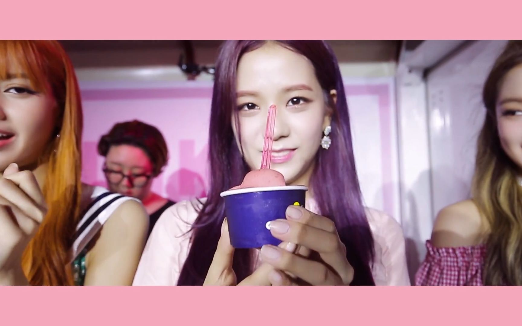 blackpink冰淇淋海报,blackpink冰淇淋 【blackpink官方】冰激凌节日活动 蓝光170708
